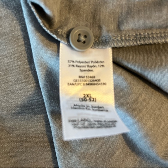 George Men's & Big Men's Jersey Knit Polo Shirt w/Short Sleeve size 2XL (50-52) - Picture 10 of 12